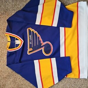 Vintage 90s STL Blues Hockey Jersey XL